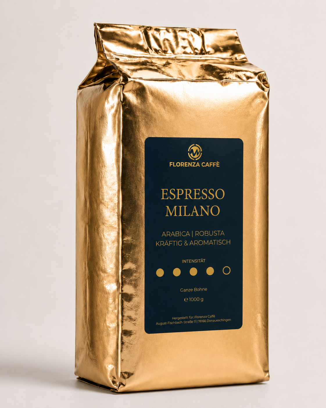 Florenza Caffè Espresso Milano – kräftige Kaffeebohnen, 1000 g